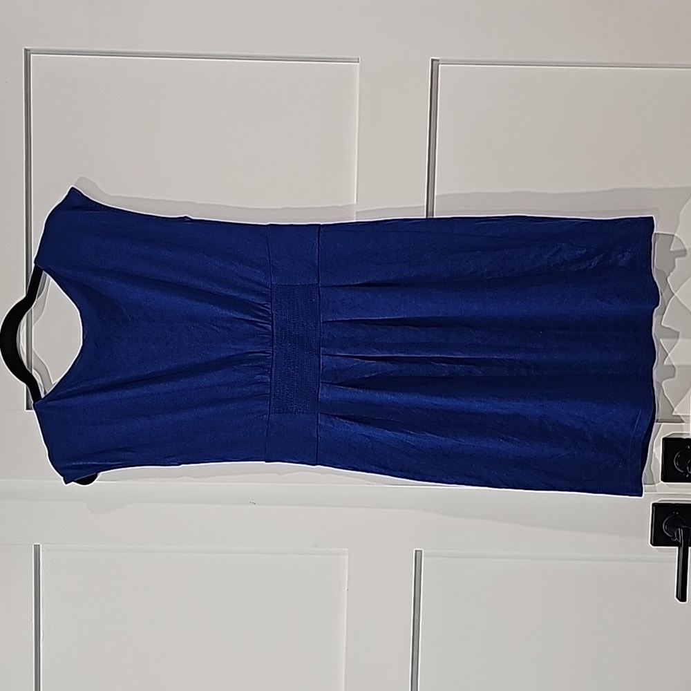 Loft blue sleeveless mini dress with wrap top. Size S sku0061 - Picture 3 of 7